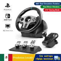 PXN V9 270°/900° Gaming Steering Wheel for PC Windows 7/8/10/11/PS4/PS3/Switch/Xbox One/Xbox Series X/S