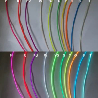 5m/lot EL Cold light fluorescent dance light luminous decorative lines LED luminescence line EL line fluorescence Wire Acc#