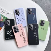 Custom Name Silicone Case for Xiaomi Redmi Note 12 Global Personalise Soft Case For Redmi Note 12 Pro + Plus Note12 Pro