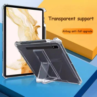 TPU Case For Samsung Galaxy Tab S9 Ultra 14.6" S8 Ultra 14.6 inch S6 Lite 10.4 Stand Cover Transparent stand pen slot shell