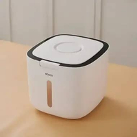 ECOCO Automatic Opening Rice Bucket - Tempat kontainer beras anti kutu anti air anti lembab dobel si