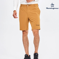 【Munsingwear】企鵝牌 男款棕色環保科技咖啡紗 涼感速乾防曬抑菌 鬆緊腰頭休閒短褲 MGRL8507
