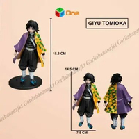Action Figure Anime Demon Slayer Tanjiro Rengoku Zenitsu Nezuko Giyu Shinobu Gyomei Akaza Giyu Tomio
