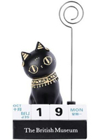 [2玉山最低網] 大英博物館 安德森貓 多功能 桌面日歷小擺件 便簽夾 創意 生日禮物 聖誕