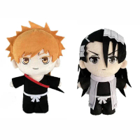 อะนิเมะชำระร่างกาย Ichigo Kurosaki และ Byakuya Kuchiki คอสเพลย์ตุ๊กตาของเล่นตุ๊กตาผ้ากำมะหยี่นุ่มน่า