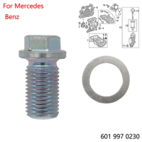 Engine Oil Pan Sump Drain Screw Plug Washer For Mercedes Benz A168 W124 C202 C203 SPRINTER S203 W203 W210 6019970230 1119970330