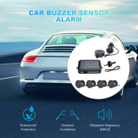 Sound Alarm Indicator 12V Probe System Parking Sensor Kit Reverse Backup Radar Sound Alert Car Reverse Backup Rear Radar System