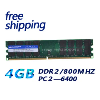 KEMBONA best quality pc desktop ddr2 4gb 800mhz pc6400 32chips/16chips high density only work for A-M-D motherboard
