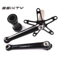 3SIXTY CrankSet Arm Length 170mm BCD130 CNC Forged Alloy for Brompton Folding Bicycle &amp; MTB Road Bike