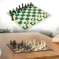 Chess Triple Weighted Pieces and Mousepad Board Chess Set