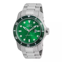 Invicta Jam Tangan Pria INVICTA Pro Diver 20096 Men Green Dial Stainless Steel Strap
