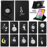 360 Rotating PU Leather Case Cover for Samsung Galaxy Tab A8 10.5 X200/Tab A 10.1 2019 T510/S6 Lite 10.4 P610/A7 10.4 T500 T505