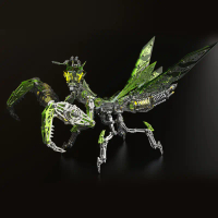 Mantis Swordsman Stainless Steel Metal Assembly Model 3D Puzzle DIY Handmade Creative Movable Magnet
