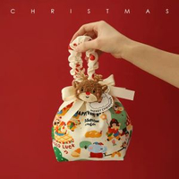 全城熱賣 - 聖誕蘋果袋平安夜小禮品糖果手提袋包裝包裝袋禮物耶誕節限定袋子