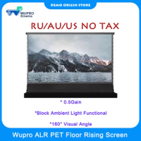 Wupro ALR CLR PET Crystal Floor Rising Screen Ultra Short Throw Projection Screen Motorized Rising Screen For Projector