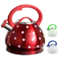 Large Water Kettle with 3L Capacity and Musical Whistle for Gas and Electric Stovetops, Perfect for Tea and Coffee Lovers