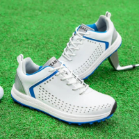 Golf shoes, men's shoes, breathable golf equipment, men's golf shoes, waterproof and anti slip long nails