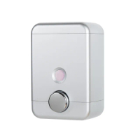 【Homepluz】單孔壁掛式給皂機/洗手乳按壓罐 750ml(霧面銀)