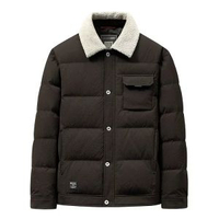 男式羽絨服秋冬羊羔毛脫卸領工裝款90白鴨絨保暖加厚羽絨青年外套