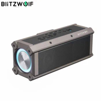 BlitzWolf BW-WA3 100W Wirelss Speaker RGB Light Portable 5000mAh bluetooth-conmpatible Speakers Dual Diaphragm Deep Bass Speaker