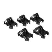 5Pcs Quick Release Buckle Clip Basic Base Mount For Gopro HERO (2018) 6 5 4 3+ 3 2 1 Black Silver Session Fusion Xiaomi YI 4K DB