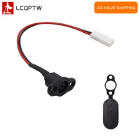 Power Charger Line Interface Charging Hole Cap For Xiaomi Mijia M365 Electric Scooter Dust Plug Cap with Charging Cord Cable