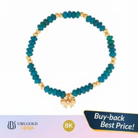 UBS Gold - Gelang Emas Kirana - 8k - Model Pita - Cgb0733k 4.3cm-HIJAU