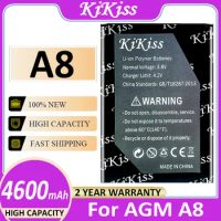 4600mAh KiKiss Battery A 8 For AGM A8 Bateria