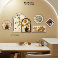 Set 6 Tranh Dán Tường, Nhiều Mẫu Hiện Đại, Trendy, Trang Trí Phòng Ngủ, Phòng Bé, Spa, Livestream -