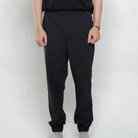 Celana AAPE NOW HEAD PATCH POCKET BLACK JOGGER PANTS 100% ORIGINAL Size S