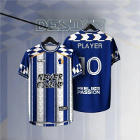 [กำหนดเองฟรี]- อย่ายอมแพ้ Futsal Football Jersey ชื่อที่กำหนดเอง Baju Jersey เสื้อยืด Lelaki ผู้ชายแ