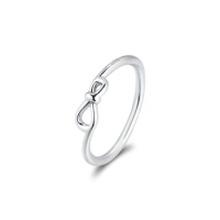 2020 Infinity Knot Ring Jewelry Clear CZ Knotted Hearts Rings for Women Girl Ring Jewelry