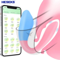 HESEKS Wireless APP Control Vibrating Egg Vibrator Wearable Panties Vibrators G Spot Clitoris stimulation Sex Toys For Women