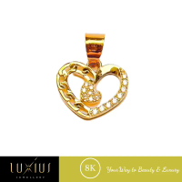 Liontin Emas Love Mata Gold 8K Luxlt0109 Luxius Jewellery