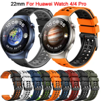 22mm Watch Band for Huawei Watch 4/4 Pro Sport Silicone Strap For Huawei GT 2 3 GT2 GT3 Pro 46mm Replacement Wristband