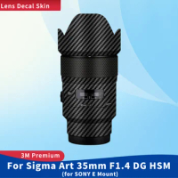 For Sigma Art 35mm F1.4 DG HSM for SONY E Mount Decal Skin Vinyl Wrap Film Camera Lens Body Protective Sticker Protector Coat