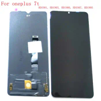 Original For Oneplus 7t lcd screen digitizer touch glass full oneplus7t amoled HD1901 HD1903 HD1900 HD1907 HD1905