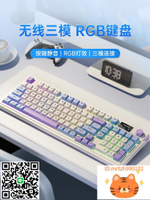 狼途L98三模RGB靜音鍵盤女生辦公機械手感鼠標鍵鼠套裝-杏奈生活舘