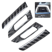 Miếng dán trang trí điều chỉnh cửa gió sau bằng sợi carbon cho xe BMW 3 Series