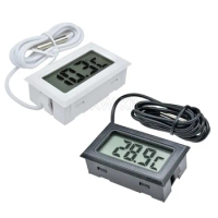 Mini Digital LCD Thermometer Temperature Sensor Automatic Control Fridge Freezer Thermometer Tpm-10