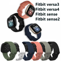 Silicone Strap For Fitbit Versa 3/Versa 4 Watch Band Soft smartwatch Correa sport Bracelet Fitbit Sense 2 Watchband Accessories