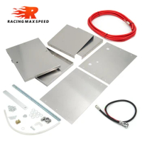 Automotive/Marine Type Complete Aluminum Battery Box Relocation Kit Universal Billet Race Off Road Kit BBRK-01