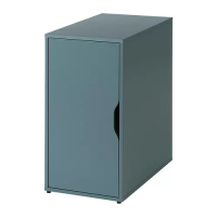 ALEX 收納櫃, 灰色/土耳其藍, 36x58x70 公分