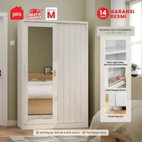 PIRA - SAXON AVA 120 MWDSL Lemari Pakaian Besi Sliding / Pintu Geser SAXON AVA 120 MWDSL