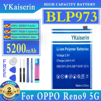 YKaiserin Battery BLP973 5200mAh For OPPO Reno 9 Pro/5G 9pro PHM110 PGX110