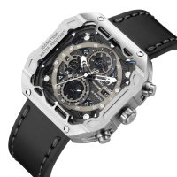 DISKON   jam tangan  Evans Jayden Jam Tangan Pria 9596 Kulit Kaca Sapphire Chronograph Water Resista
