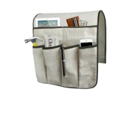 Sundries Organizer Sofa Chair Arm Rest Bag Couch Clothes Remote Control Phone Storage Box Magazine