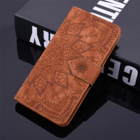 Embossing 3D Flower Case For Xiaomi Poco F3 f 3 M3 Retro Leather Flip Wallet Book Full Cover For Xiaomi POCO X3 PRO X 3 NFC Bag