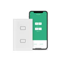 No Neutral Required BroadLink TC2S US Smart Light Switch Compatible with Alexa, Google Home and IFTTT, RM PRO Required