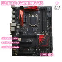 For E3 PRO GAMING V5 Motherboard 64GB M.2 SATA III LGA 1151 DDR4 ATX C232 Mainboard 100% Tested Fully Work
